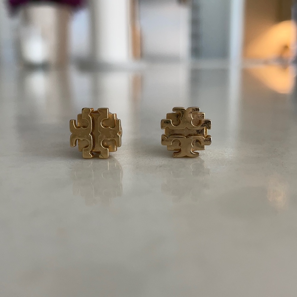 Tory Burch Logo Stud Earring